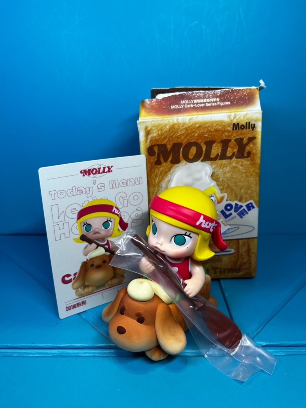 Pop Mart - Molly Carb-Lover Series -  Let’s Go Hot Dog Figure